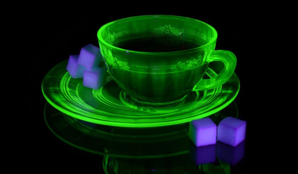 Uranium Glass Teacup