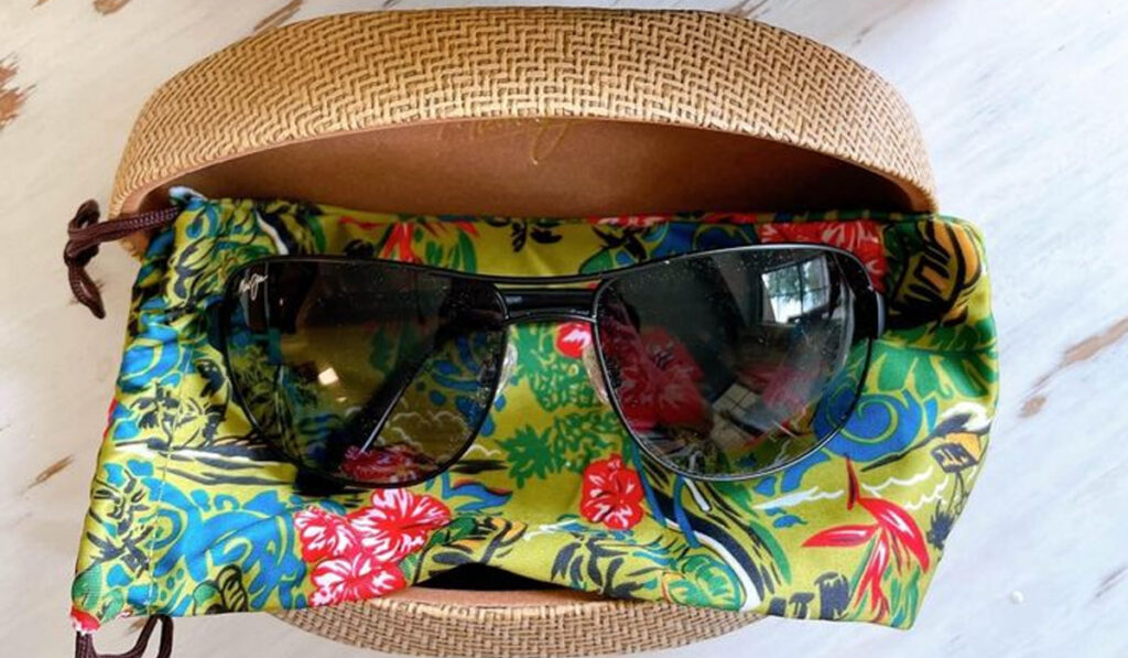 maui jims sunglasses in case